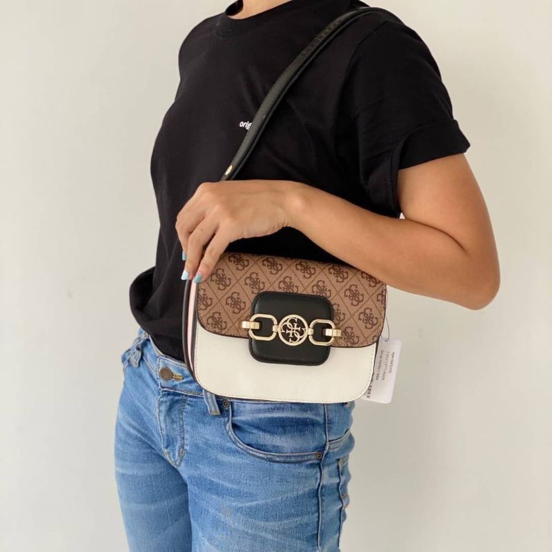 Guess Hensely Mini Convertible Crossbody Bag Original / Guess Hensley Original / Tas Guess Original