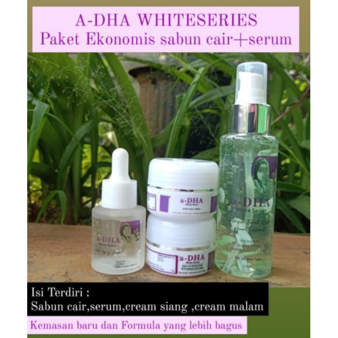 Adha white series Paket ekonimis cair acne +Serum