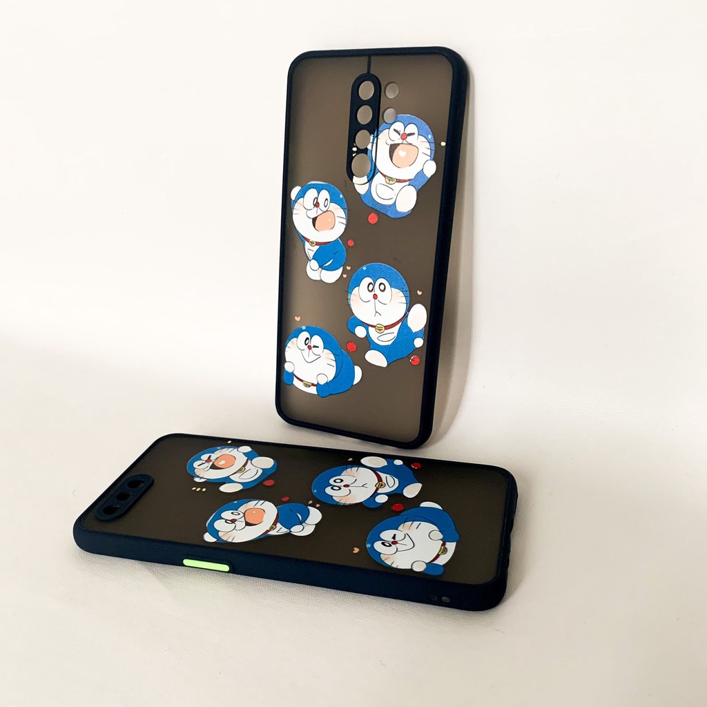 Skin Feel Case Camera Protection Case Doraemon Case FM16 FM18 Xiaomi Redmi 5A 6A 8 9 Prime 9A 9i 9C 10 Note 4 4X 5A 8 9 10 5G Poco X3 M3 Vivo V20 Y11 Y12 Y15 Y17 Y21s Y33s Y20 Y20i Y12s Y30 Y30i Y50 Y91 Y93 Y95 Infinix Hot 9 Play 10 Play Smart 5 Hot 10s