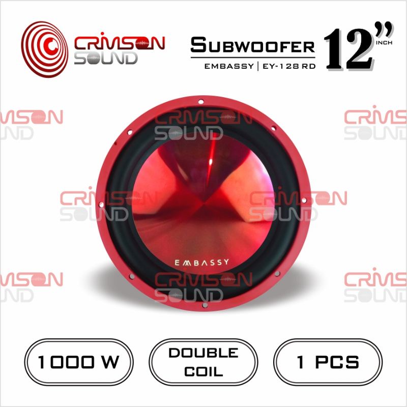 SUBWOOFER 12 Inch 1000 Watt EMBASSY EY-128