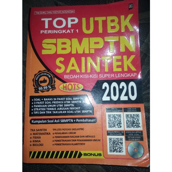 PRELOVED BUKU TOP UTBK SBMPTN SAINTEK 2020