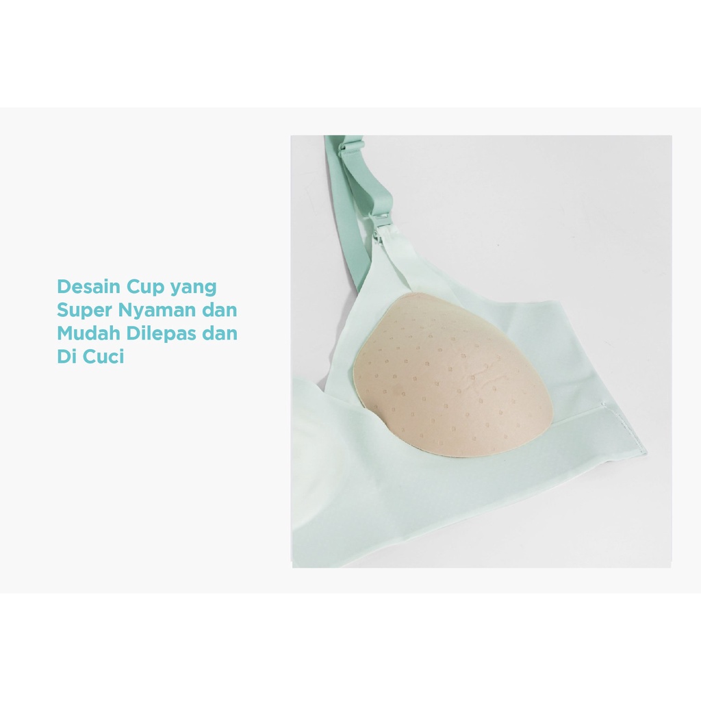 Bra Menyusui & Hamil | MOOIMOM Comfort Crossover Maternity & Nursing Bra-2