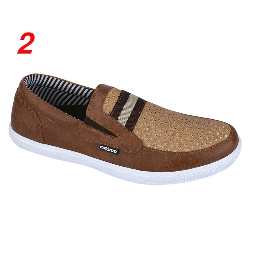 sepatu casual keren cowok sepatu slip on pria trendi n murah sd 008 PALING DICARI
