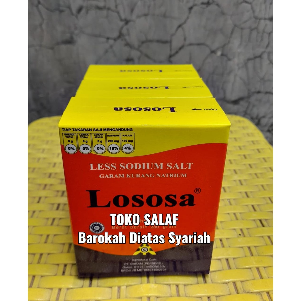 

Garam Lososa 250 gr Garam Rendah Natrium Sodium Sehat Untuk Masak