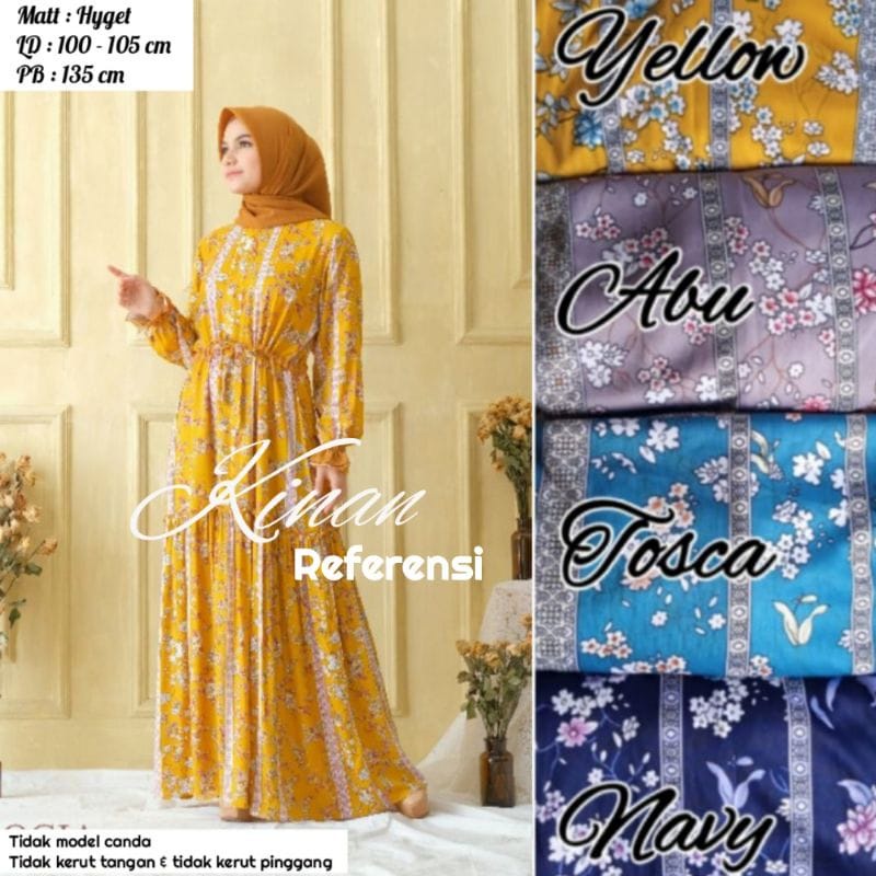(cod) GAMIS HYGET MOTIF TERBARU | GAMIS HYGET (BUSUI) / GAMIS MURAH  HARGA GROSIR 