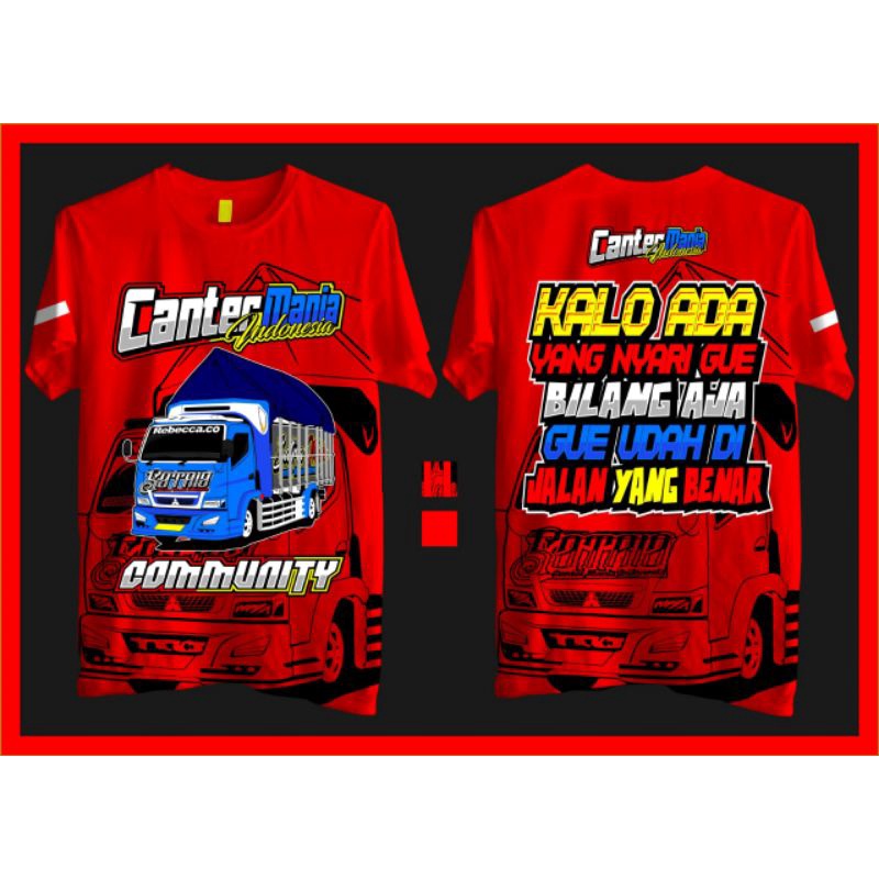 kaos Truk kaos trek kaos truck kaos Canter mania Indonesia