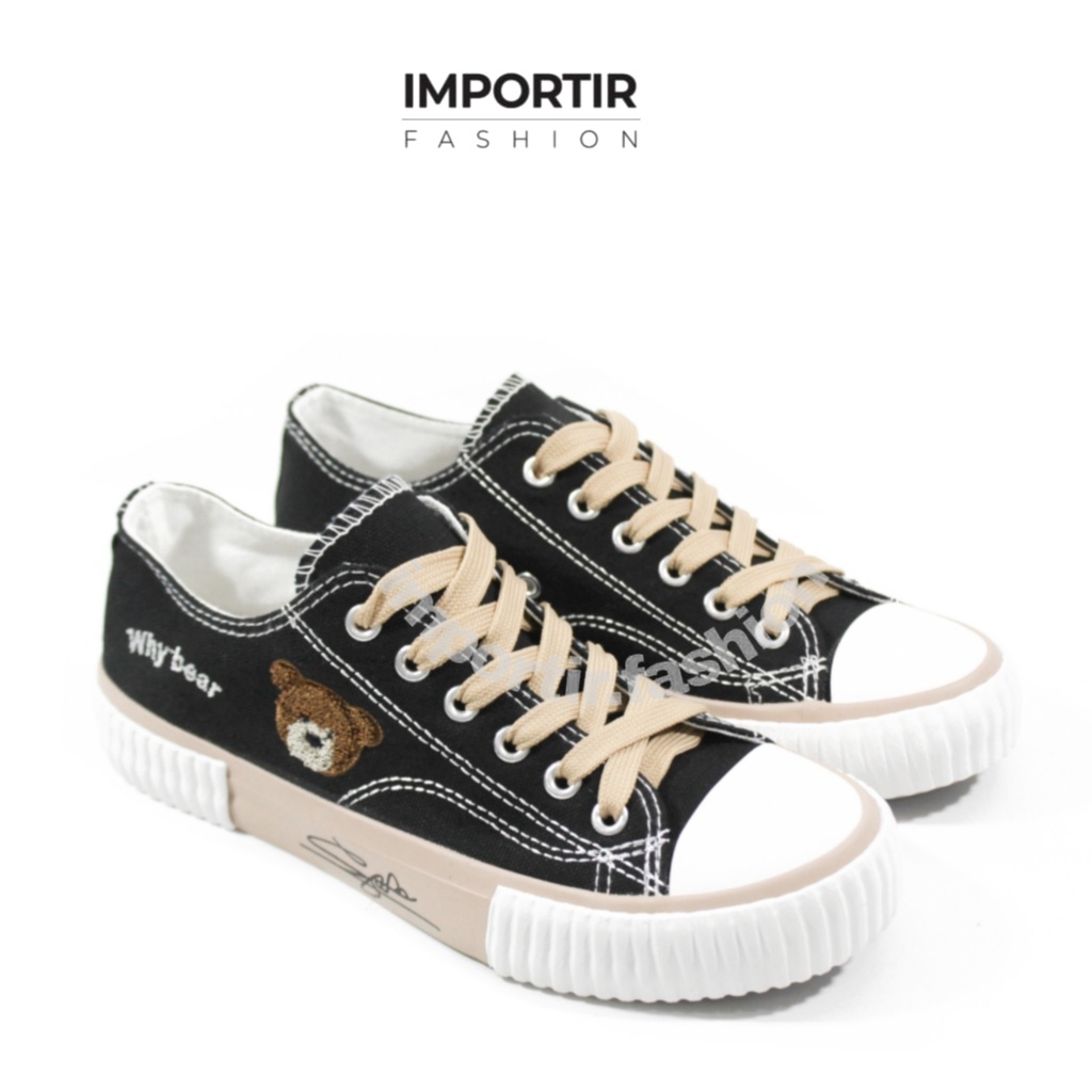 Importir.Fashion Sepatu Wanita Sneakers Tali Kanvas Model Terbaru 2021 Trendy dan Elegan - 1151
