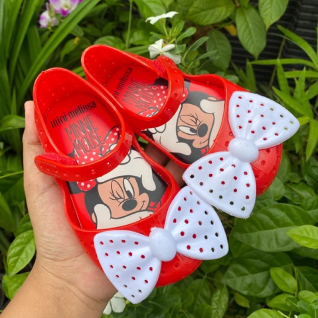 Sepatu jelly anak minimelissa furadinha mickey+emboz