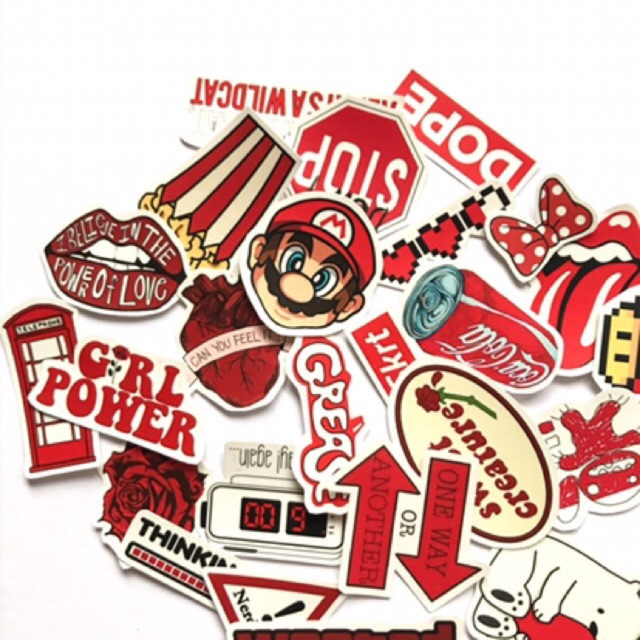 

Red pack premium quality sticker