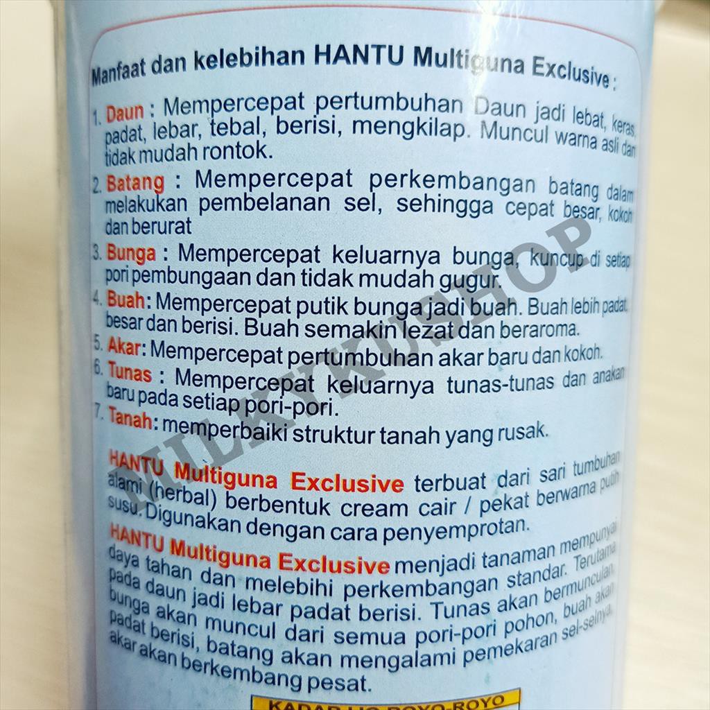 HANTU MULTIGUNA EXCLUSIVE  1000 ML PUPUK HORMON ZPT TUMBUHAN