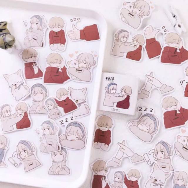 

Sticker dinding bahan mudah dilepas /scrapbook/diary/jurnal