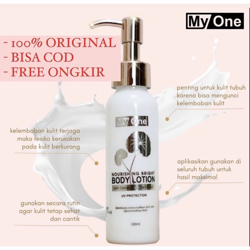 Cod Myone bodylotion BPOM whitening Murah original 100% Halal