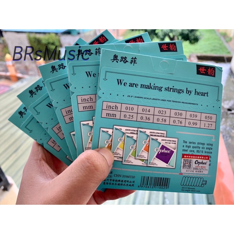 Senar Gitar Akustik Orphee QA150 Fullset