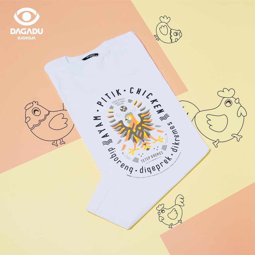 KAOS DAGADU JOGJA - AYAM PITIK