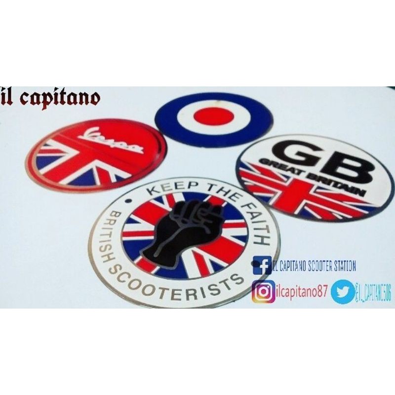 emblem variasi great britain bulat