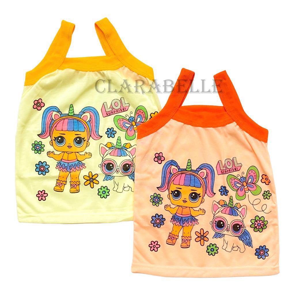 Singlet Kaos Anak Kartun Karakter Motif Lucu LOL  Usia 3-7 Tahun