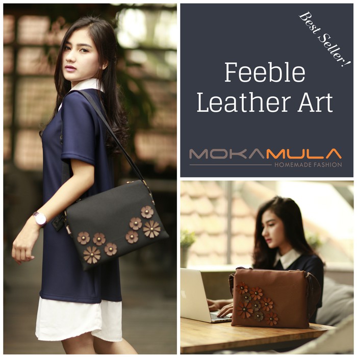 tas wanita selempang / tas mokamula feele leather / tas cewek terlaris