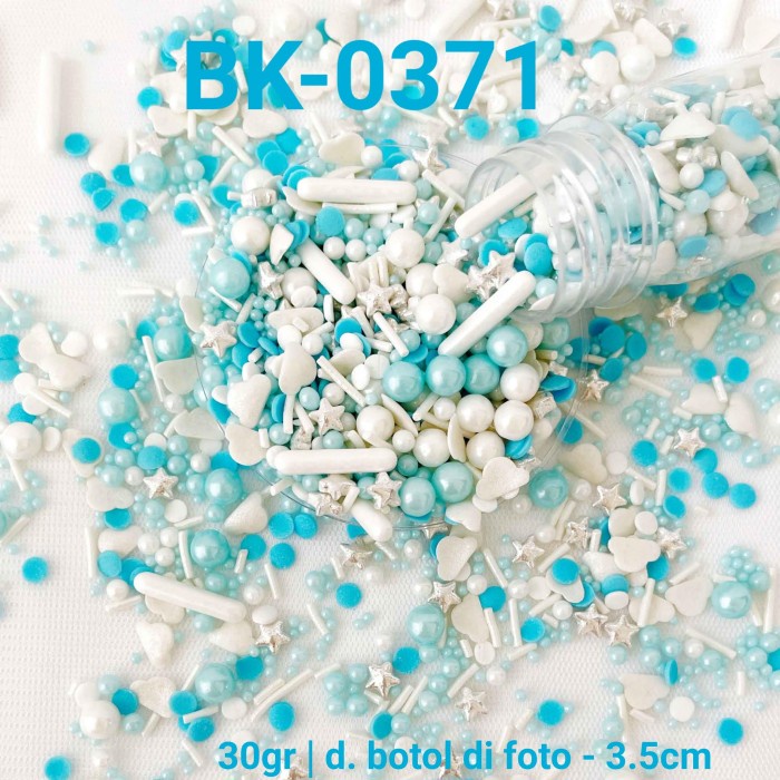 

BK-0371 SPRINKLES SPRINKLE SPRINGKEL 30GR PUTIH BIRU BINTANG AWAN BEST SELLER