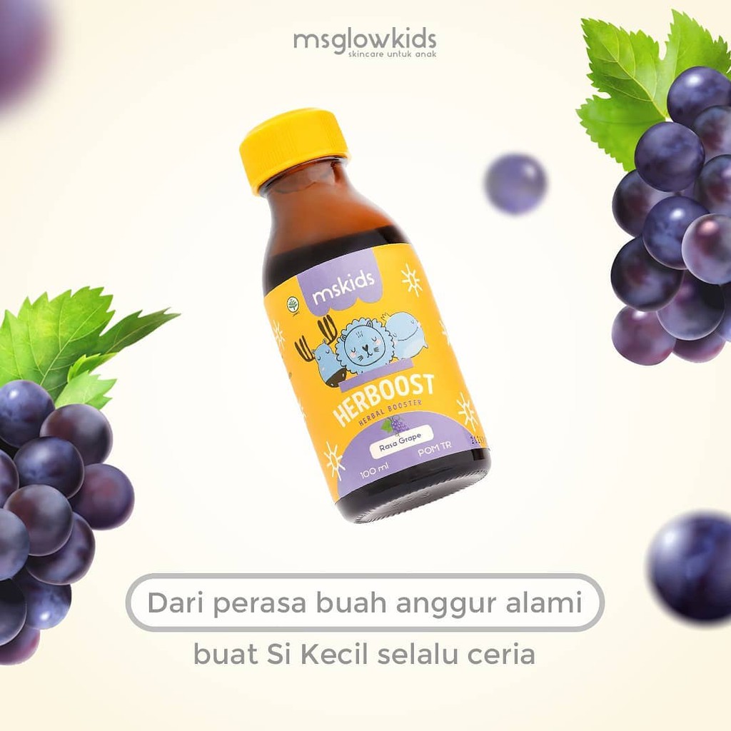 MS KIDS HERBOOST GRAPE FLAVOR VITAMIN ANAK 100ML