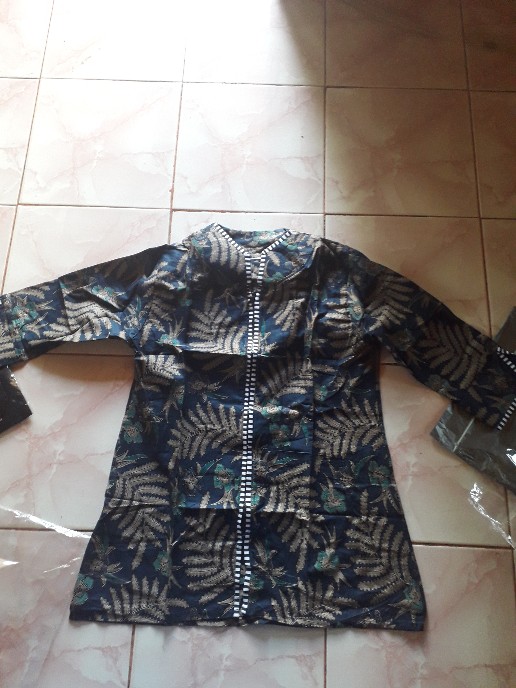 Batik Wanita Asj Sa Hrb026 Kenongo Kemeja Tosca Pendek