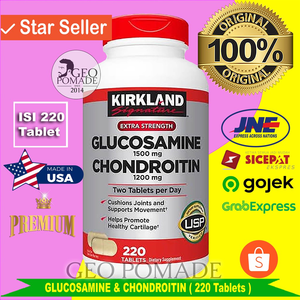 KIRKLAND SIGNATURE GLUCOSAMINE 1500 mg & CHONDROITIN 1200 mg ORIGINAL