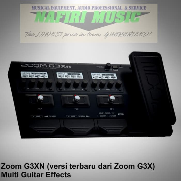 ASIAPP  Efek Gitar Zoom G3XN / Zoom G 3XN / Zoom G 3 X N baru 100% garansi KM53