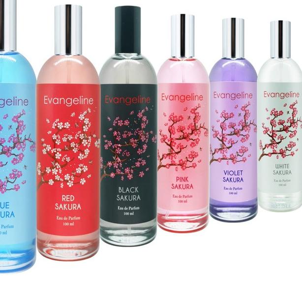 ☉ EVANGELINE PARFUM EDT 100ML SAKURA - PARFUM EVANGELINE SAKURA ➶