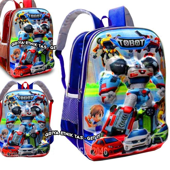 Tas Anak Sekolah SD Laki laki Transformers - Tas Anak Cowo SD Tobot Avengers Ultraman ‣ EUR.826256