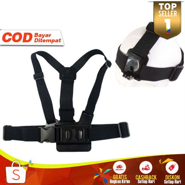 Strap Belt Action Camera Head Belt GoPro Xiaomi Chest Belt Go Pro Strap Kamera Multifungsi