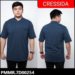 gof PBWB CRESSIDA BIG SIZE POLO T-SHIRT Pakaian Pria Atasan Kaos Polo Berkerah Wangky Polo Lengan Pendek