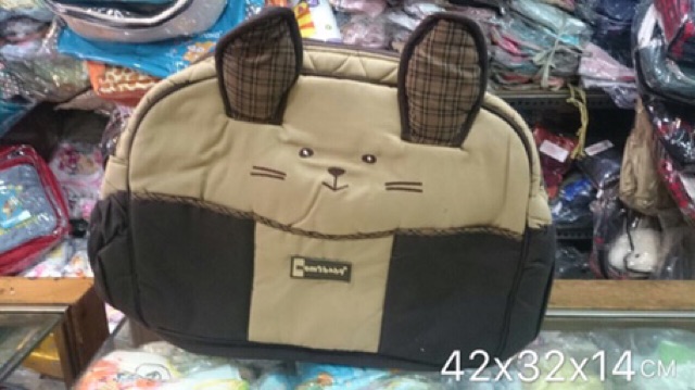 Tas bayi Besar Kelinci Mom Baby / Tas bayi Besar Motif Binatang Lucu / Diaper Bag