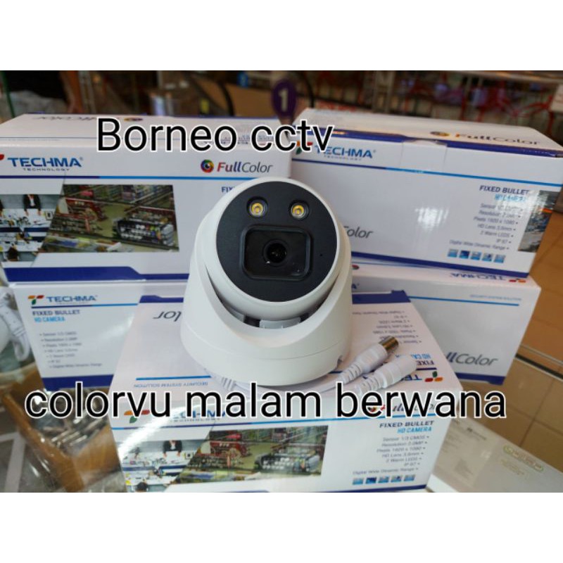 Paket cctv colorVu 4ch 2mp 1080p full hd lengkap tgl pasang cctv malam tetap berwarna