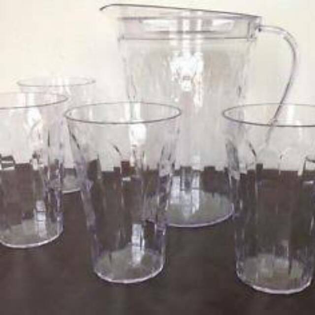 Prism Pitcher & Glass