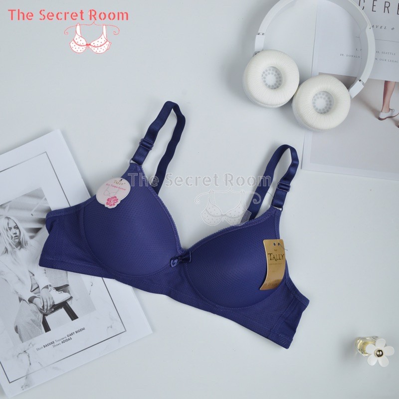 TALLY BRA BH 6328 | CUP B | TANPA KAWAT | KAIT 2 | BUSA TIPIS | 34-38