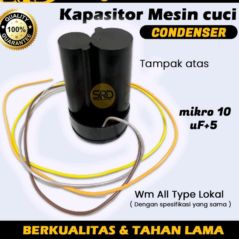 CAPASITOR / KAPASITOR MESIN CUCI 2 TABUNG