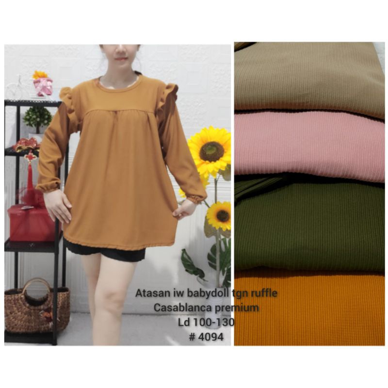 BLOUSE SABRINA by AQUILA - ATASAN SABRINA / ATASAN RUFFLE / BLOUSE SABRINA / ATASAN BASIC/ ATASAN RA