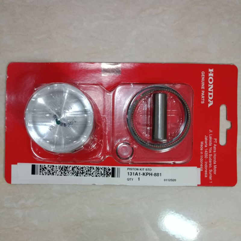 PISTON RING SEHER KIT KPH KARISMA SUPRA X 125 SIZE OS STANDAR STD 50 100 ORIGINAL ORI ASLI HONDA AHM-STANDAR/STD