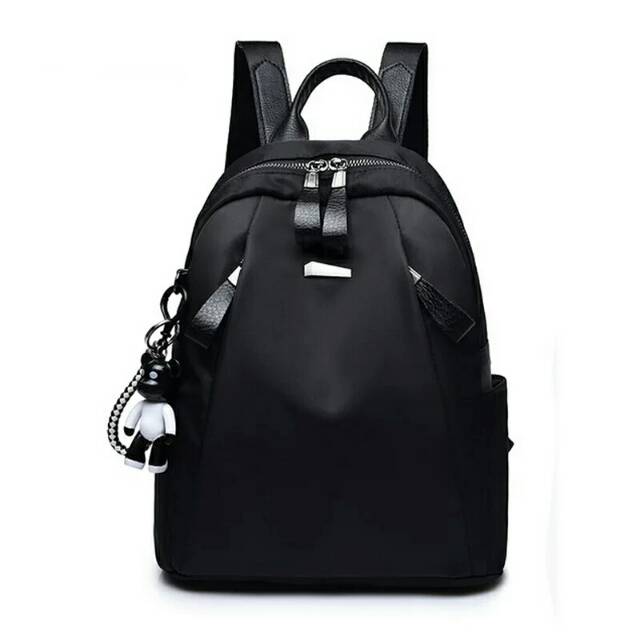 JS_TAS RANSEL ANTI AIR BACKPACK WANITA HITAM MOTIF LIKETHIS KOREA KULIAH SEKOLAH KERJA TA126B5 STEIN