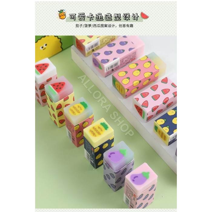 

Promo Eraser/Penghapus Import 1 Set 3Pcs Unik Lucu Motif Hewan, Bunga , Buah Terlaris