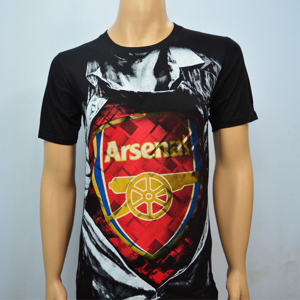 Pakaian Pria Kaos Baju Tshirt Bola Luar ARSENAL SUPER 3D Shopee