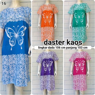  DASTER  POLKA KAOS BATIK  PEKALONGAN  PELANGI  TIEDYE ADEM 