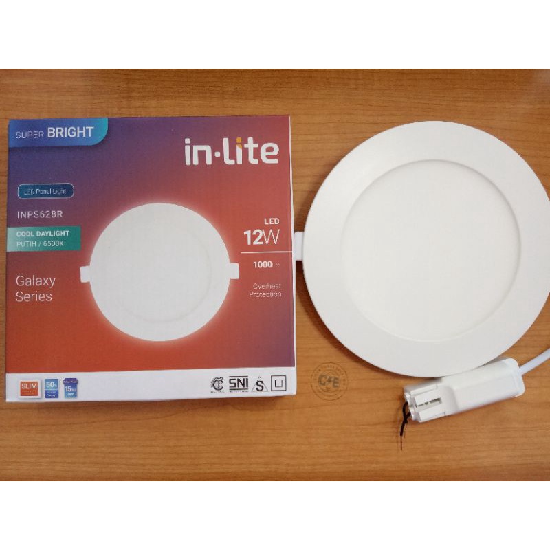Lampu Inlite LED Panel light INPS628R 12watt putih