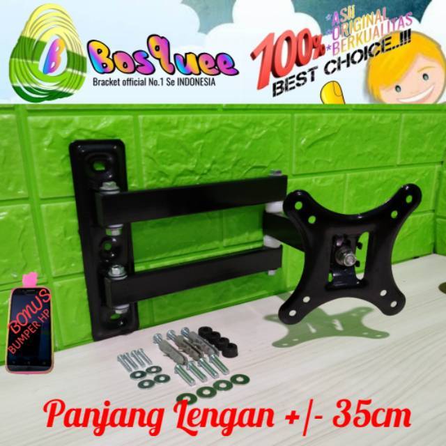 Bracket Monitor/TV 14 sampai 28 inch bisa juga 32&quot; Fleksibel Tipe Lengan TERMurah!!