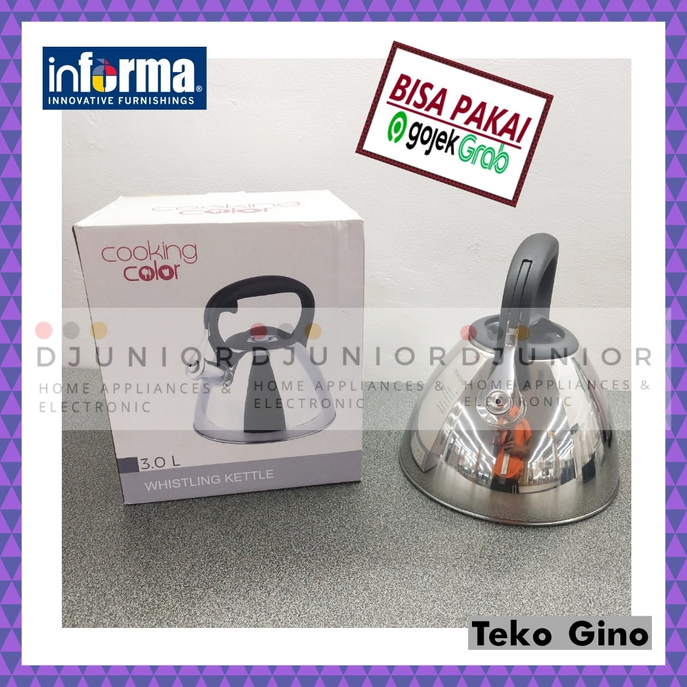 INFORMA - GINO GRANDE TEKO AIR KETEL KETTEL / CERET SIUL / PEMANAS AIR WHISTLING KETTLE