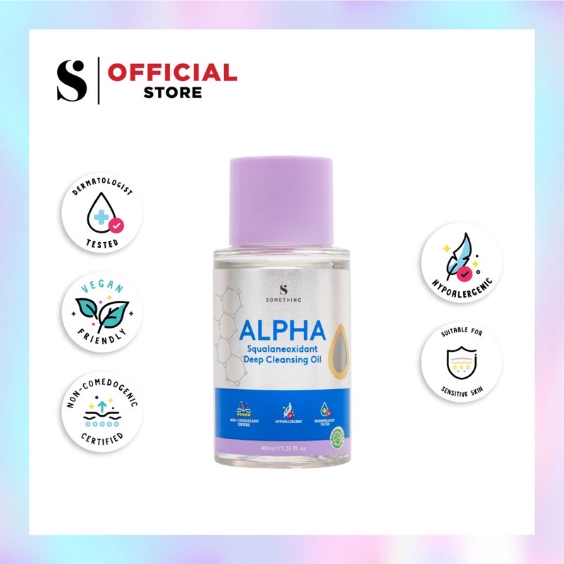 [ FREE GIFT ] Somethinc Alpha Squalaneoxidant Deep Cleansing Oil 40ml &amp; 100ml