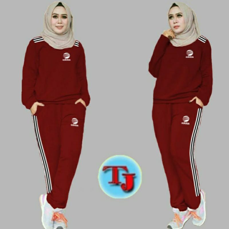Baju training wanita murah terlaris setelan jumbo