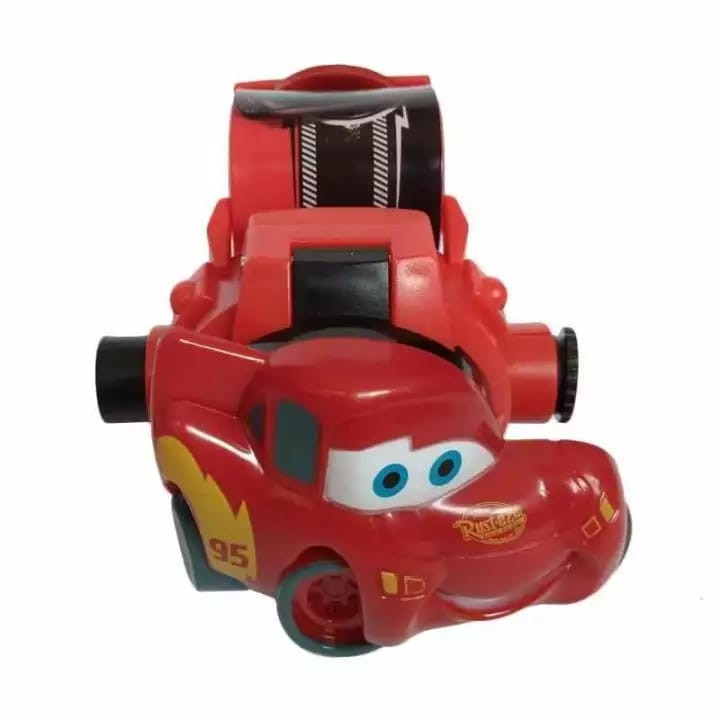 New Item! JAM TANGAN ANAK LAKI LAKI PROYEKTOR KARAKTER CARS LAMPU LASER JUMBO Baru!