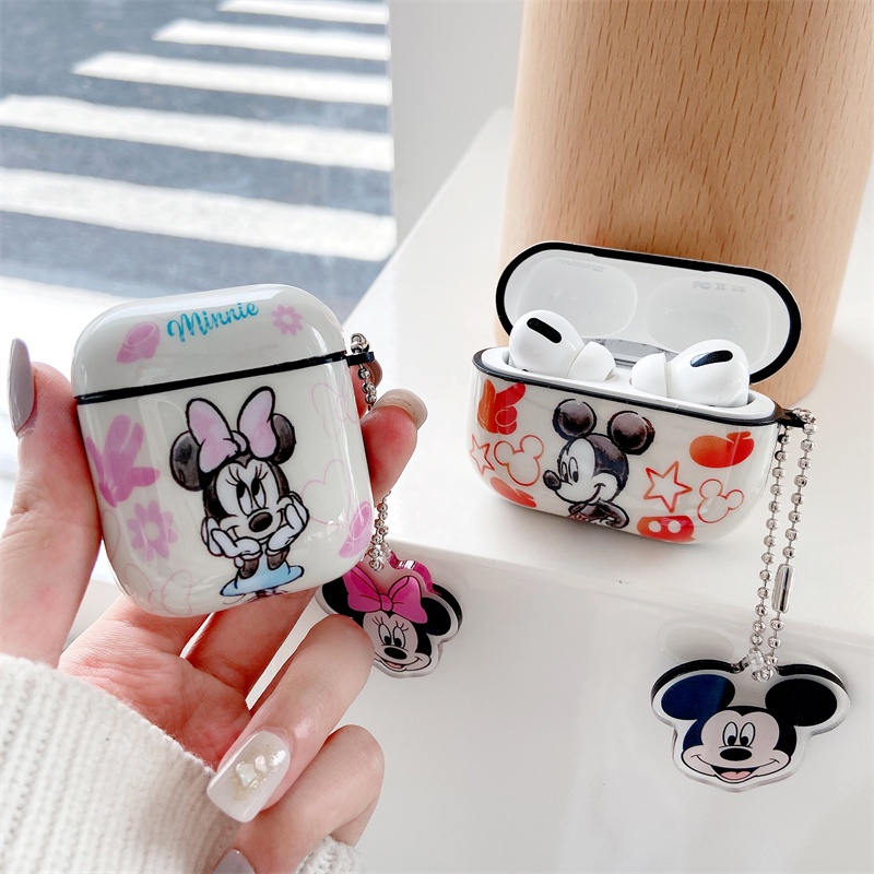 Case TPU Motif Mickey Minnie Mouse Cover airpods 1 2