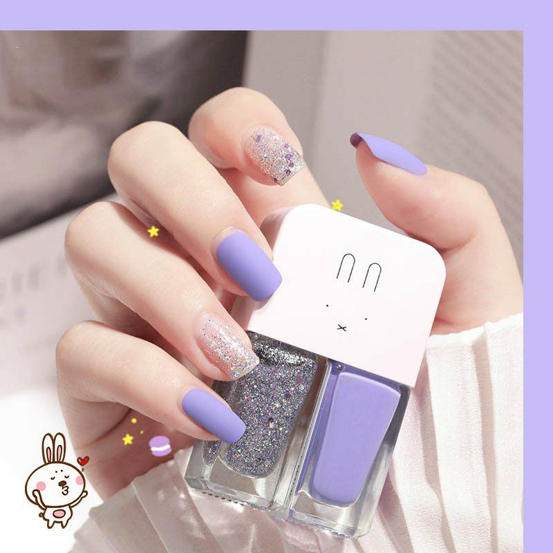 Kutek 2 in 1 Aesthetic Korean Nail Polish Nail Art