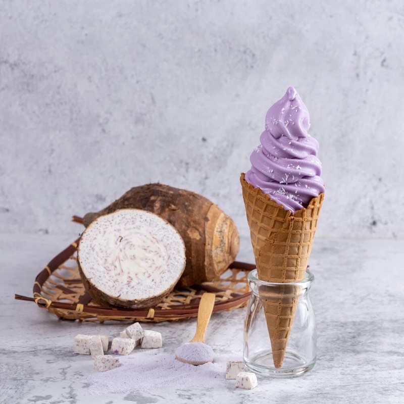 

1kg Pure Taro Powder/ Bubuk Taro Murni Grosir (Tanpa gula,tanpa susu)